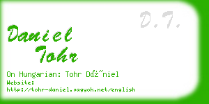 daniel tohr business card